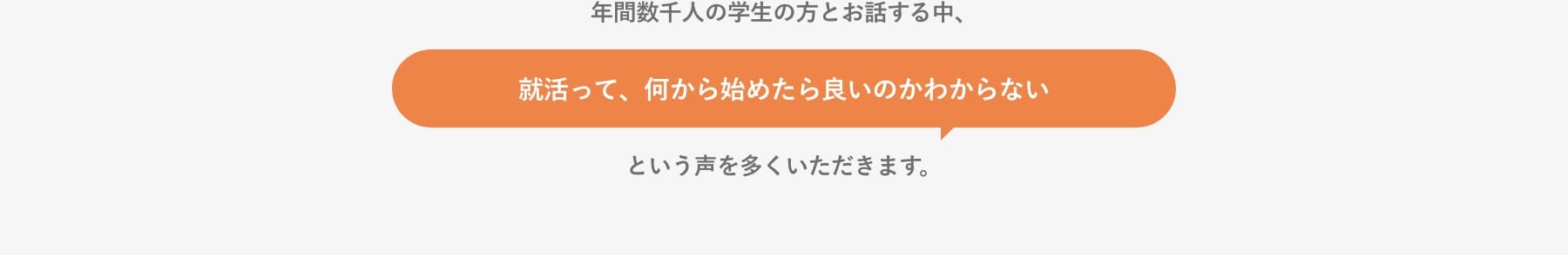 「就活って何から始めたら良いのかわからない」という声を多くいただきます。